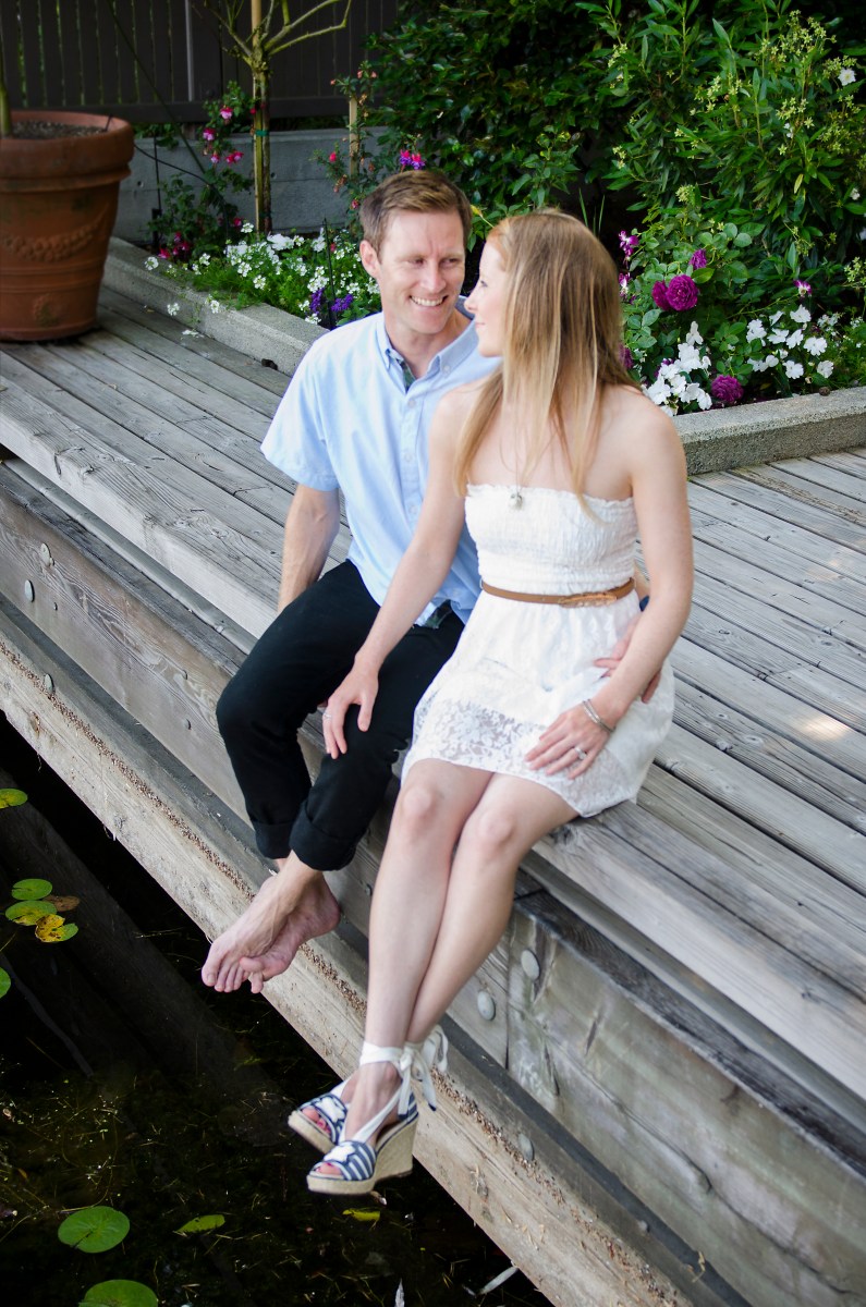 Bri and Ryan on the dock