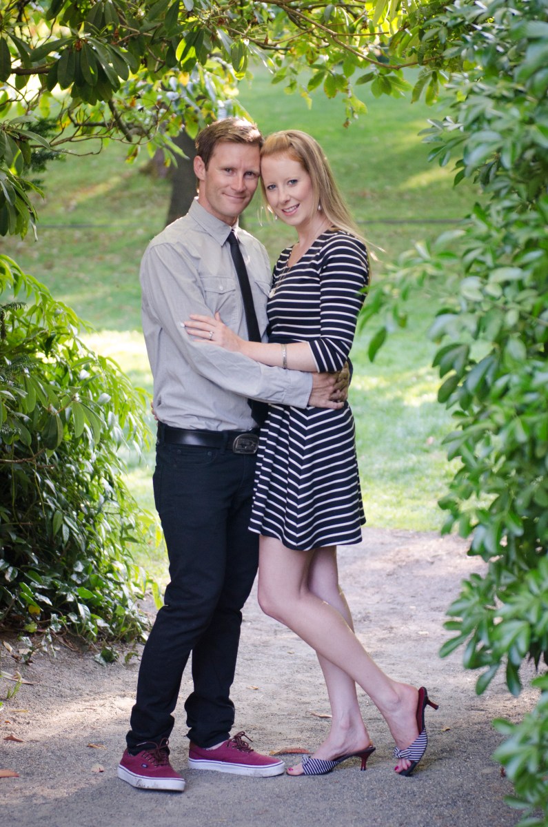 Bri and Ryan in the park