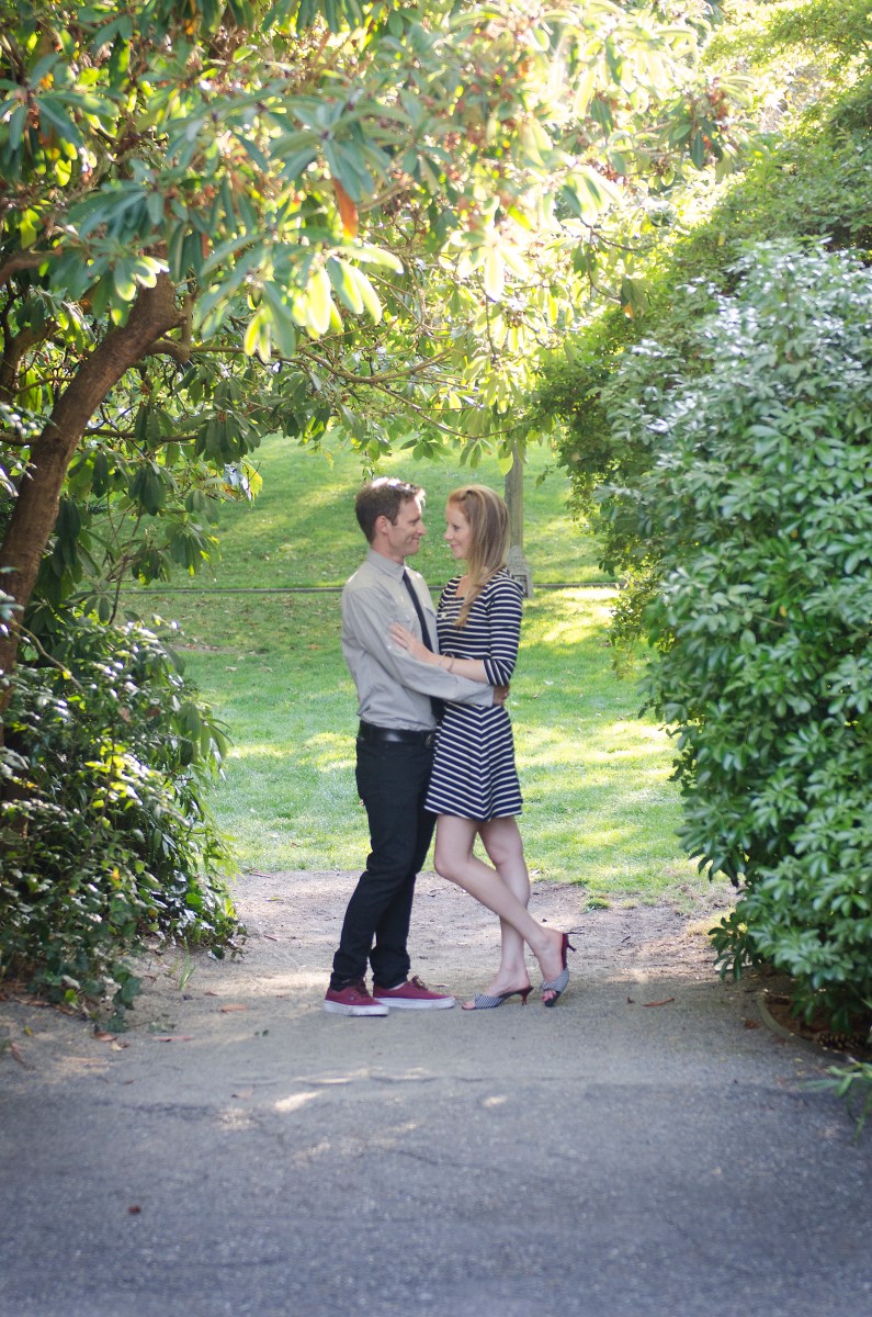 Bri and Ryan looking at the park